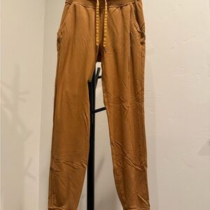Lululemon Athletica Warm Down Joggers Size 2 Mustard